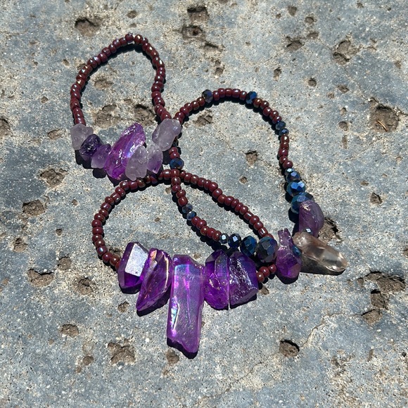 Layered Crystal Bracelets - Picture 2 of 6